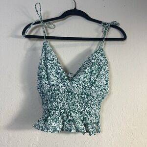 Sim & Sam Top Cropped Babydoll Festival Coastal Cowboy Festival Cotton Straps